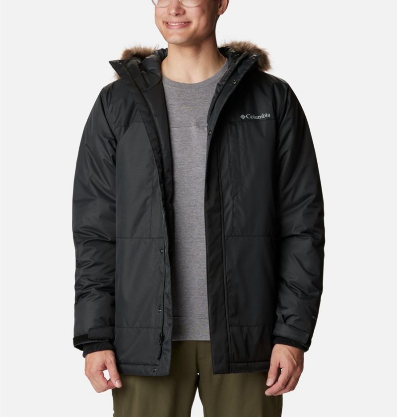Columbia Leif Trail Men's Coats Black | MHVNKL-738
