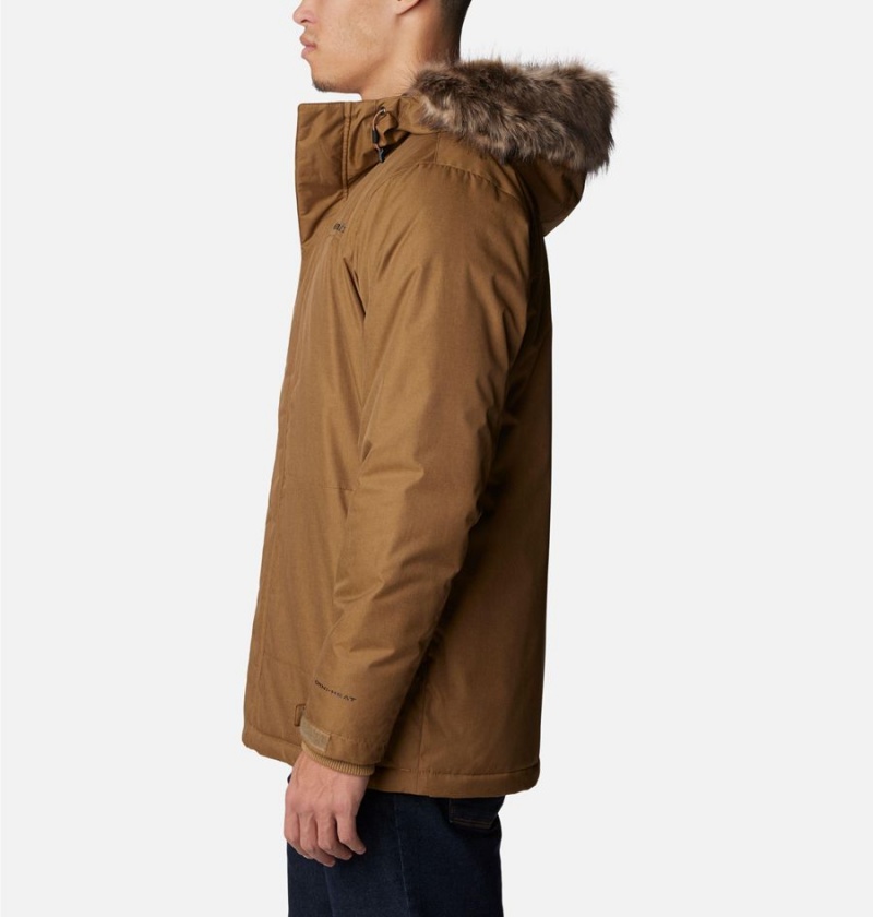 Columbia Leif Trail Men's Coats Brown | NTFOYK-310