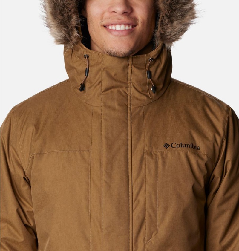 Columbia Leif Trail Men's Coats Brown | NTFOYK-310