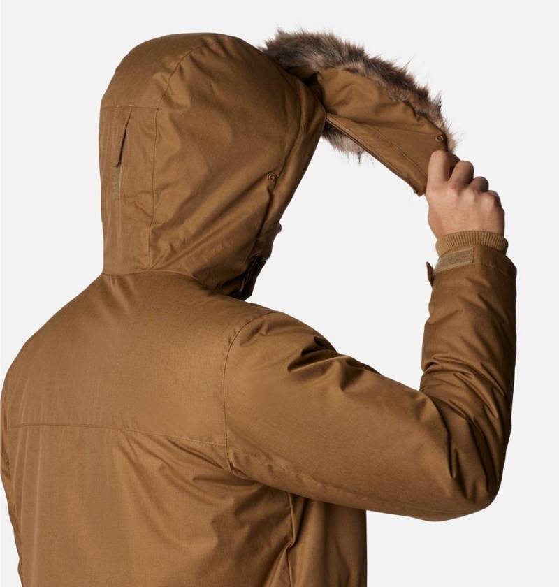 Columbia Leif Trail Men's Coats Brown | NTFOYK-310