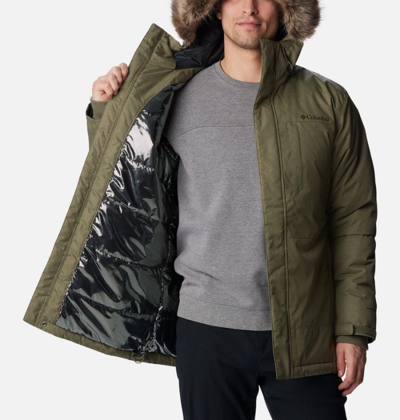 Columbia Leif Trail Men's Coats Green | TRMHEI-196