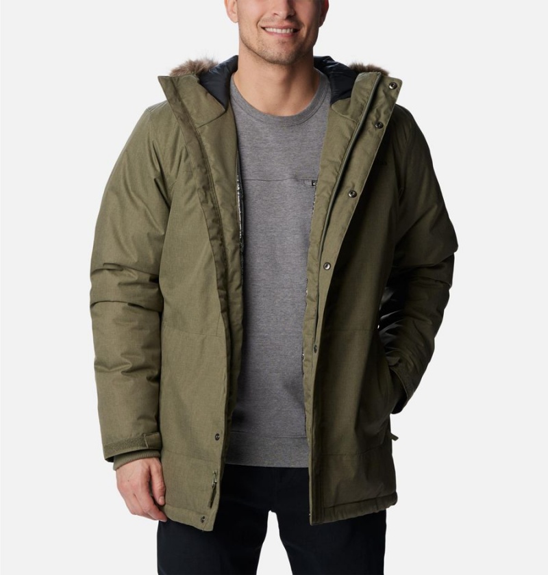 Columbia Leif Trail Men's Coats Green | TRMHEI-196