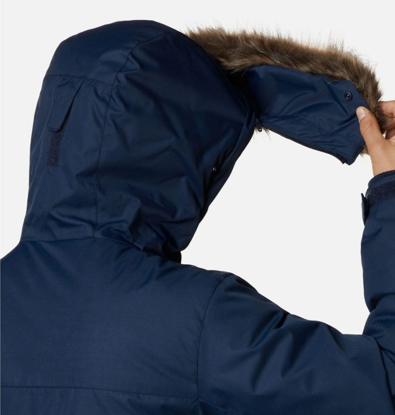 Columbia Leif Trail Men's Coats Navy | OGWPRT-352