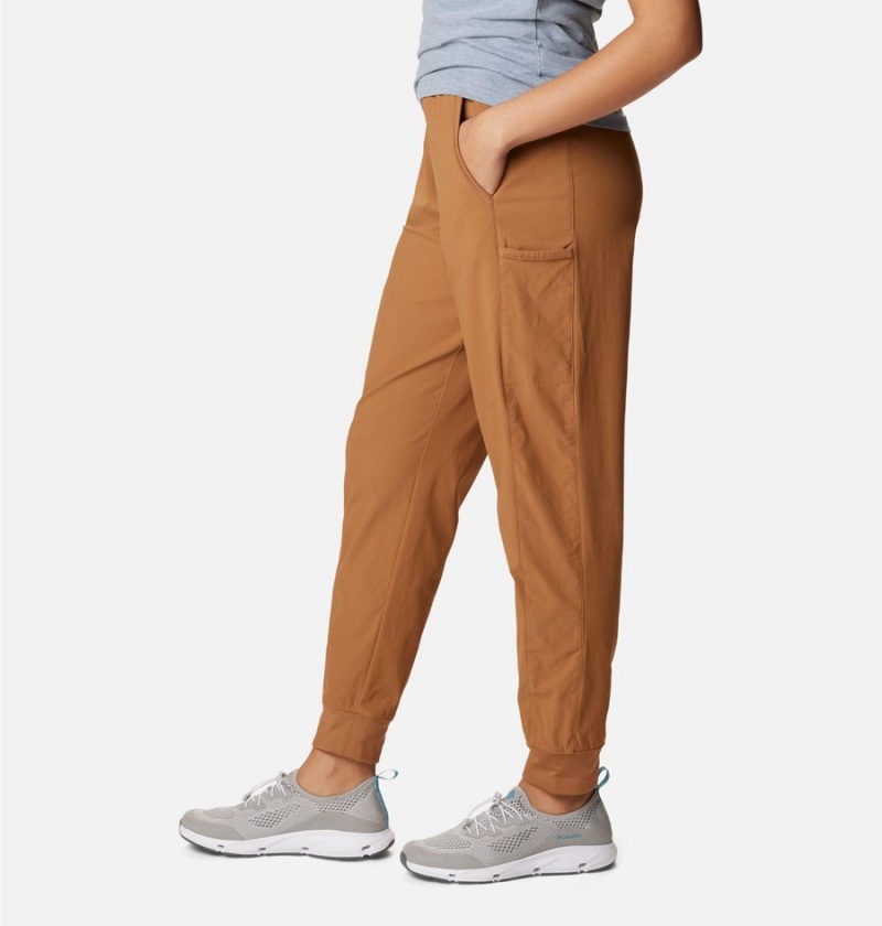 Columbia Leslie Falls Joggers Women's Pants Brown | KNYELU-482