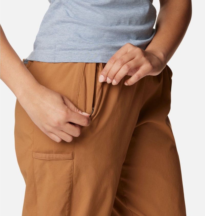 Columbia Leslie Falls Joggers Women's Pants Brown | KNYELU-482