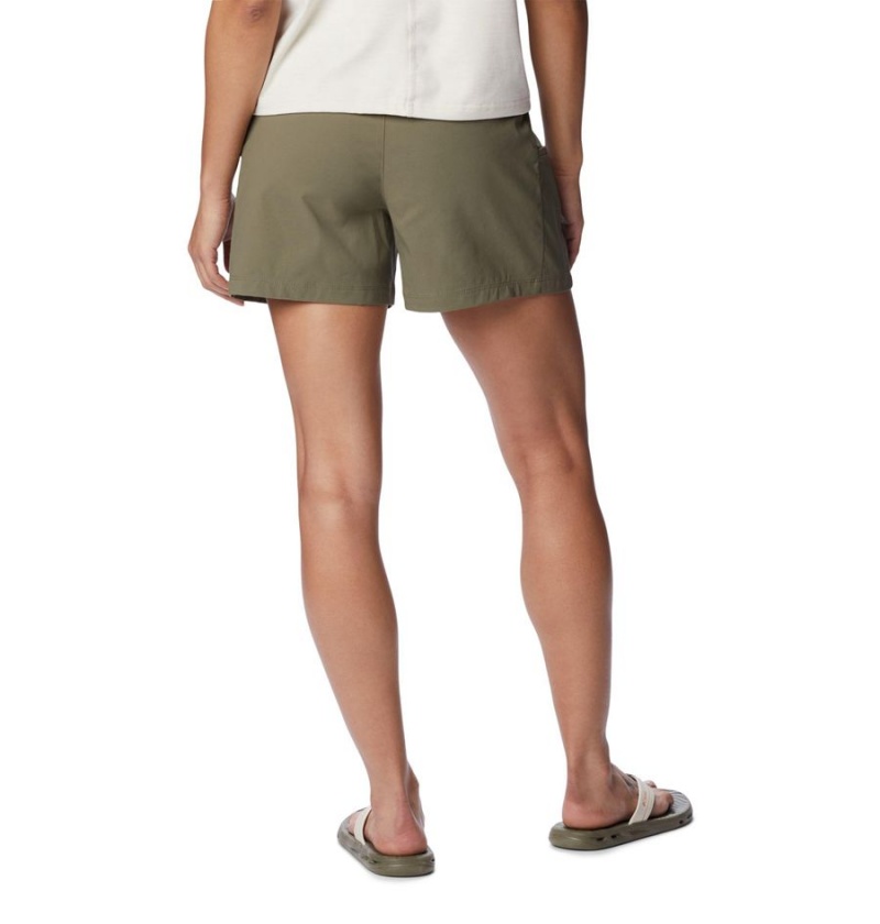 Columbia Leslie Falls Women's Shorts Green | ZXDWRK-514