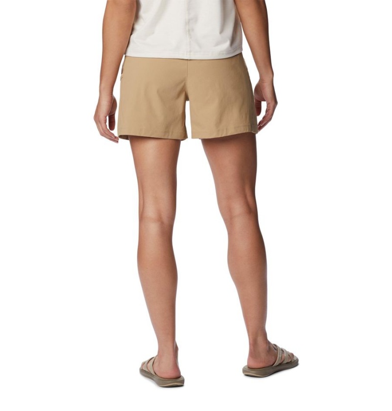 Columbia Leslie Falls Women's Shorts Khaki | SDZGEM-521