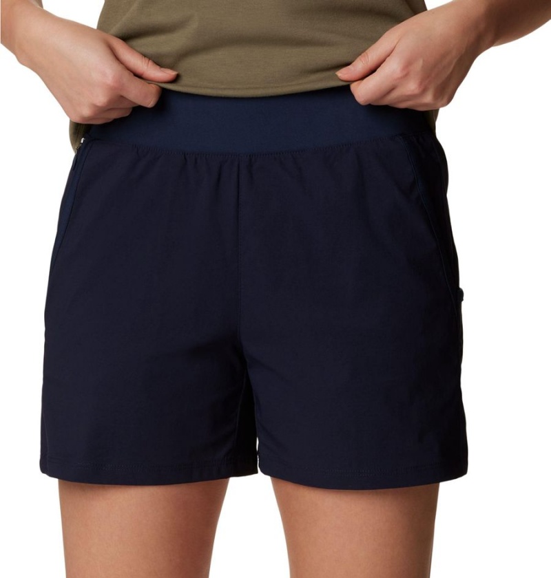 Columbia Leslie Falls Women's Shorts Navy | HIAWTL-105