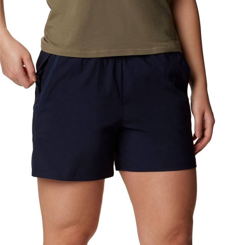 Columbia Leslie Falls Women's Shorts Navy | HIAWTL-105