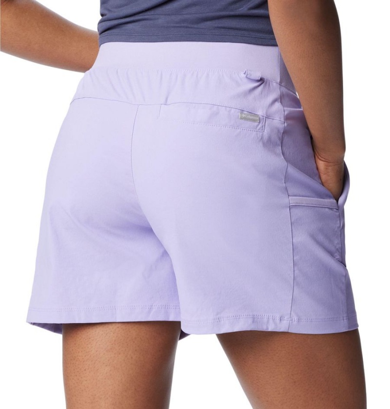 Columbia Leslie Falls Women's Shorts Purple | VAEKMO-206