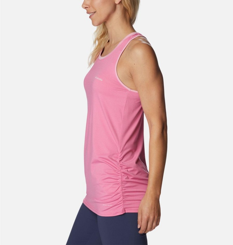 Columbia Leslie Falls Women's Tank Top Pink | JCQRZU-276