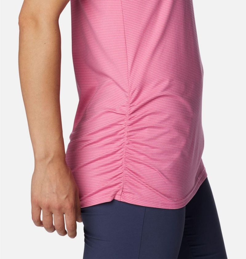 Columbia Leslie Falls Women's Tank Top Pink | JCQRZU-276