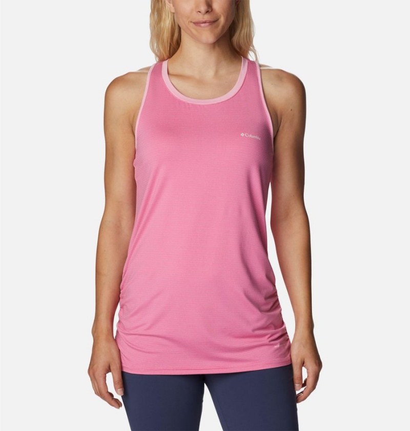 Columbia Leslie Falls Women\'s Tank Top Pink | JCQRZU-276