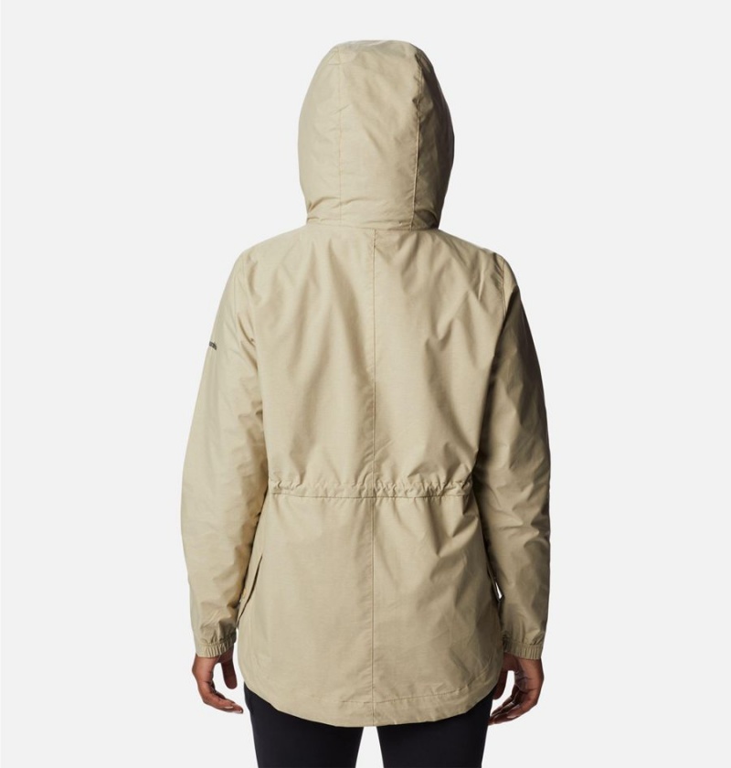 Columbia Lillian Ridge Shell Women's Rain Jacket Khaki | NXGVFB-089