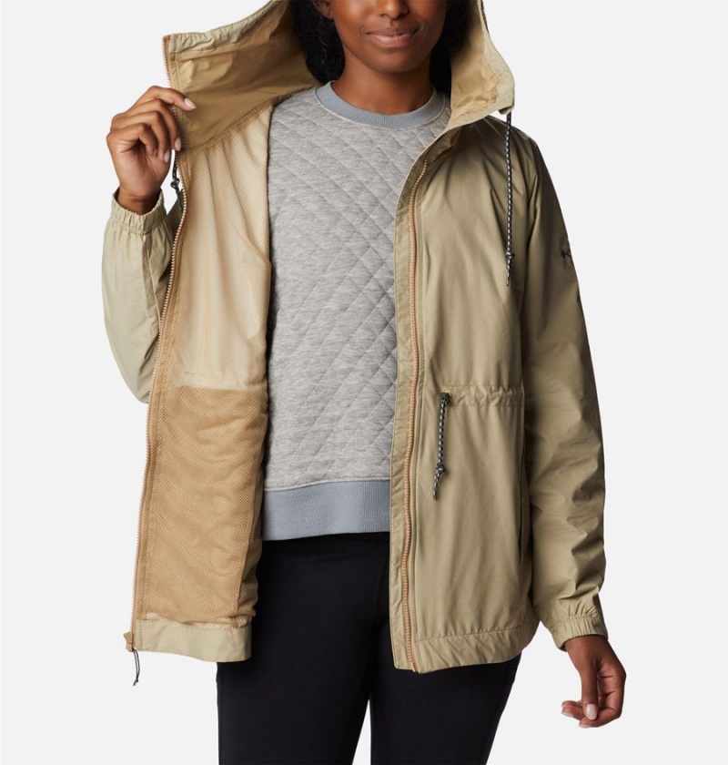 Columbia Lillian Ridge Shell Women's Rain Jacket Khaki | NXGVFB-089