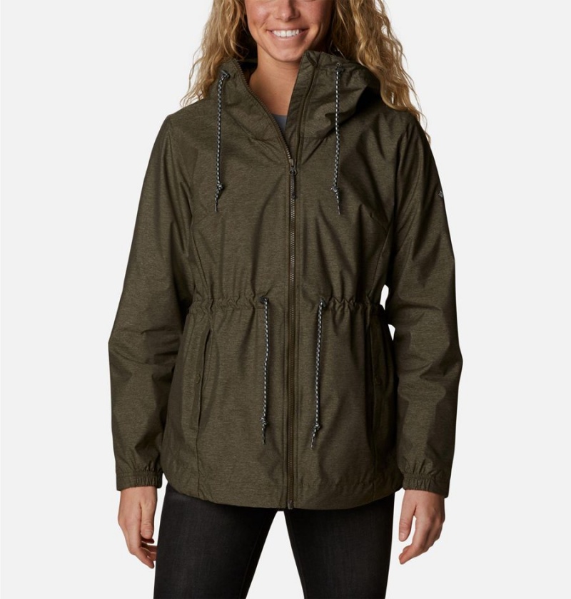 Columbia Lillian Ridge Shell Women\'s Rain Jacket Olive | NDURWM-635