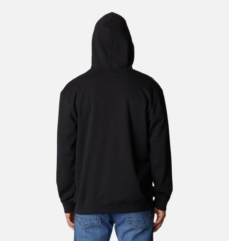 Columbia Lodge French Terry II Men's Hoodie Black | MYDQVU-106