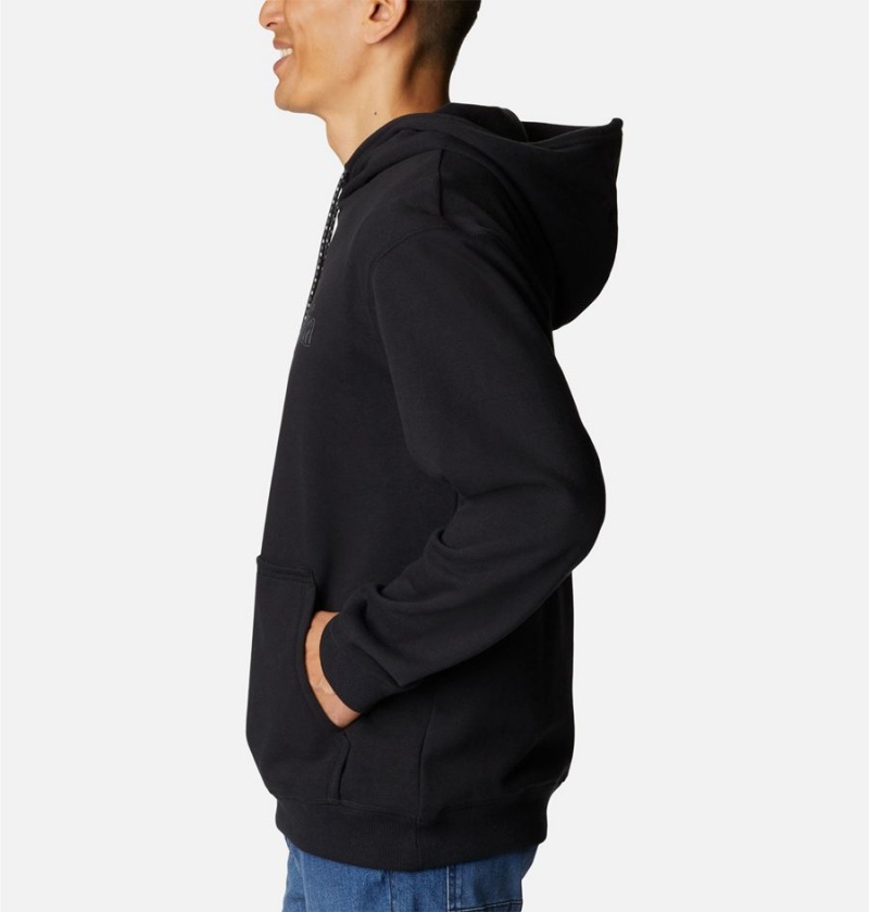 Columbia Lodge French Terry II Men's Hoodie Black | MYDQVU-106