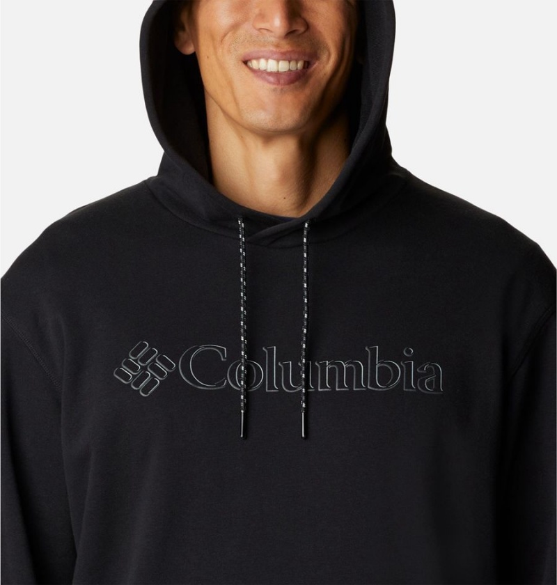 Columbia Lodge French Terry II Men's Hoodie Black | MYDQVU-106