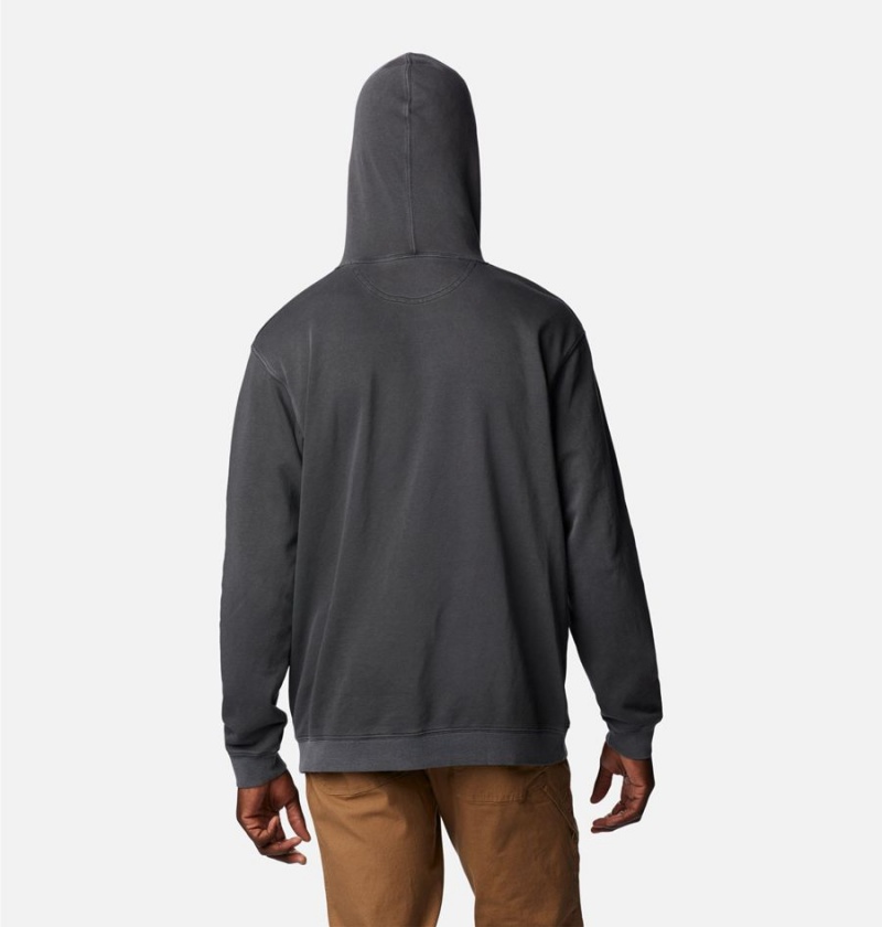 Columbia Lodge French Terry Novelty Men's Hoodie Black | ONZBRS-391
