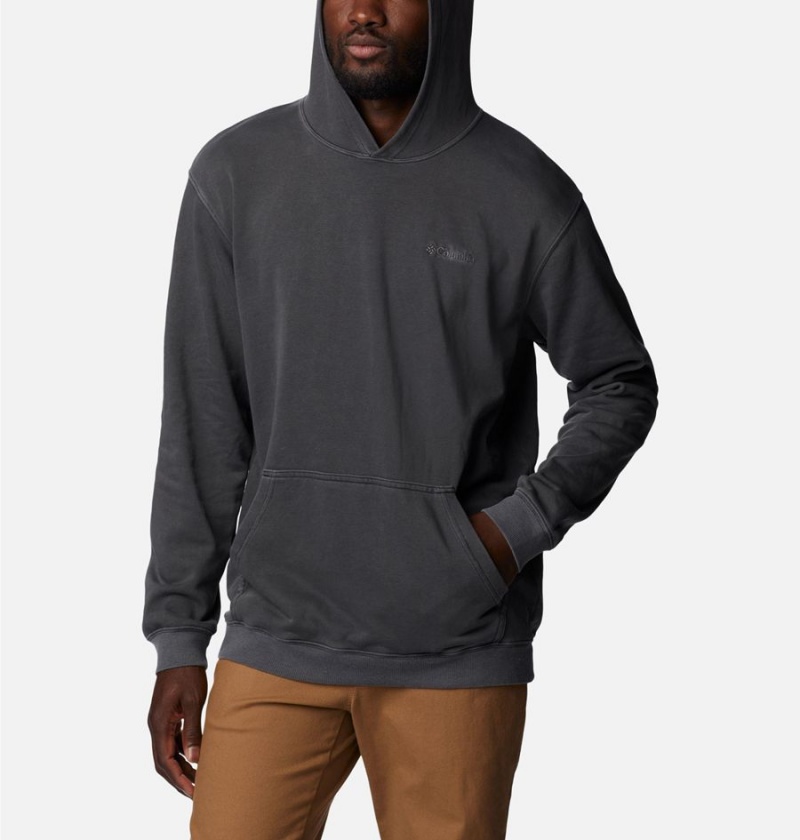 Columbia Lodge French Terry Novelty Men's Hoodie Black | ONZBRS-391