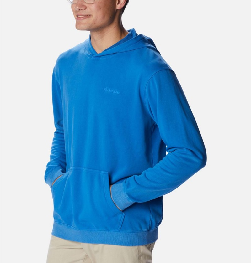 Columbia Lodge French Terry Novelty Men's Hoodie Blue | DFVINX-068