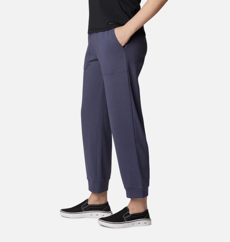 Columbia Lodge French Terry Pull-On Women's Pants Navy | EGTWVU-504