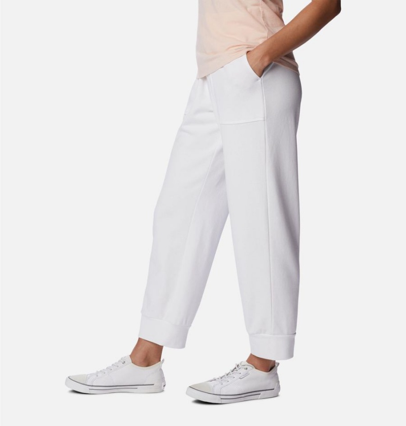 Columbia Lodge French Terry Pull-On Women's Pants White | VIQTSJ-735