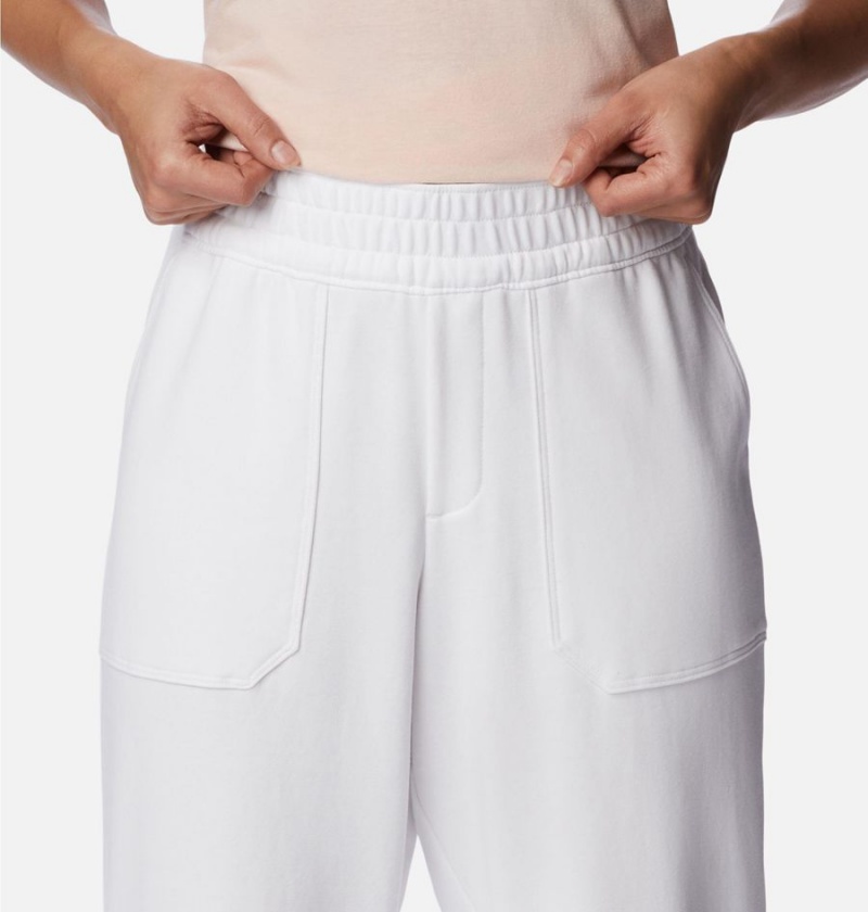 Columbia Lodge French Terry Pull-On Women's Pants White | VIQTSJ-735