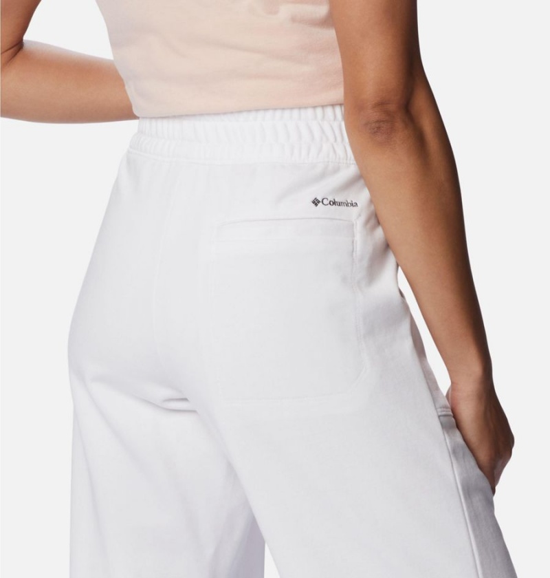 Columbia Lodge French Terry Pull-On Women's Pants White | VIQTSJ-735