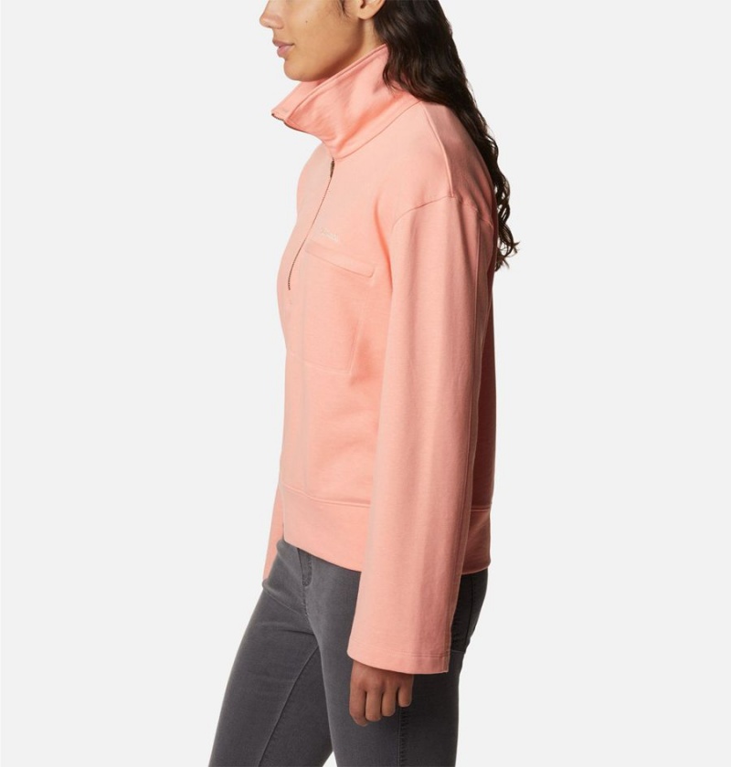 Columbia Lodge French Terry Women's Pullover Coral | NUOIXH-835