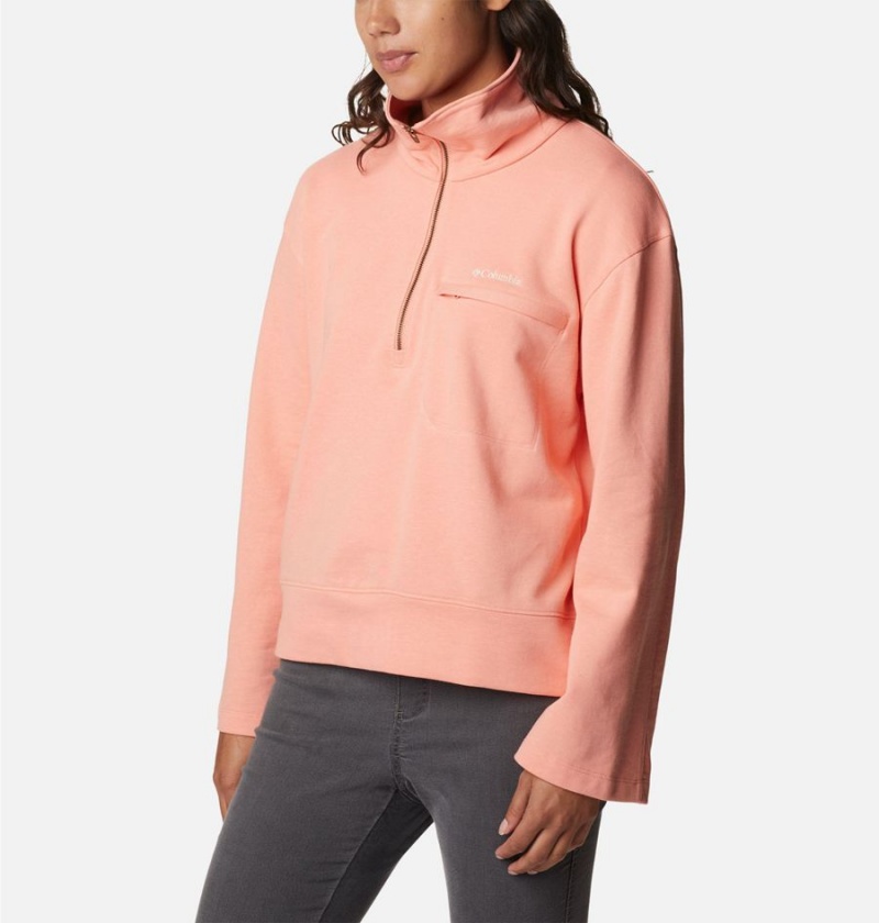 Columbia Lodge French Terry Women's Pullover Coral | NUOIXH-835