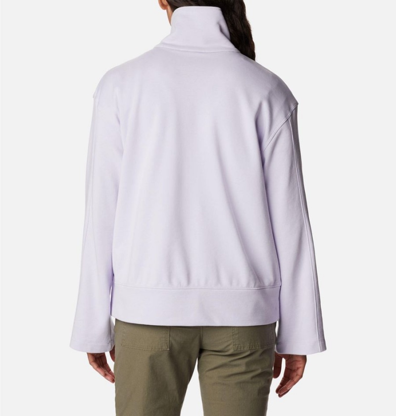 Columbia Lodge French Terry Women's Pullover Purple | TMYKSX-541