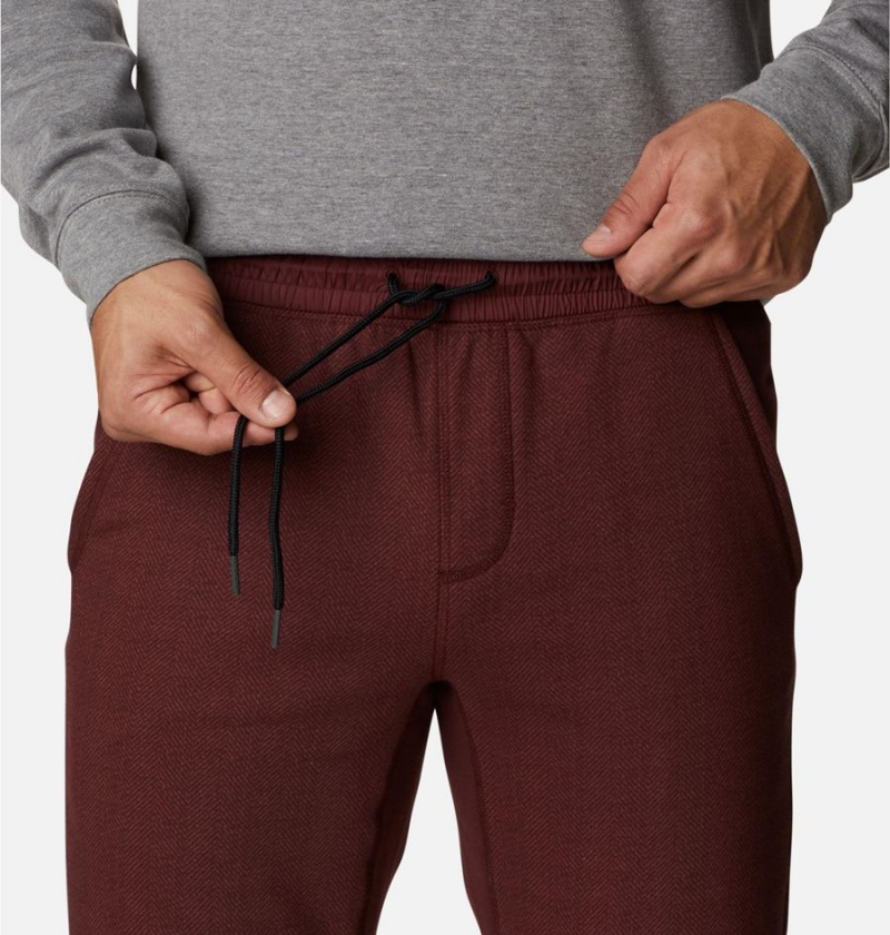 Columbia Lodge III Joggers Men's Pants Burgundy | OJHFEW-601