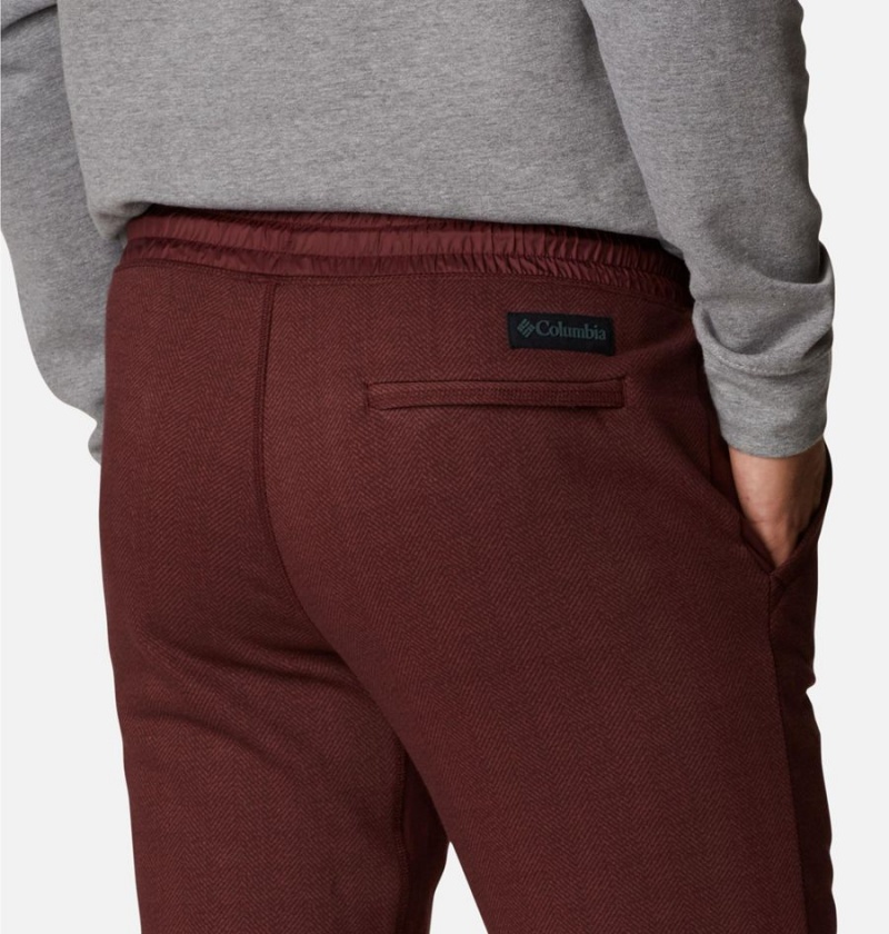 Columbia Lodge III Joggers Men's Pants Burgundy | OJHFEW-601