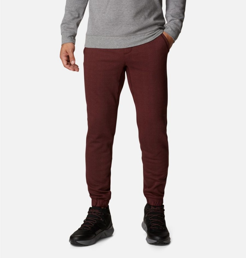 Columbia Lodge III Joggers Men\'s Pants Burgundy | OJHFEW-601