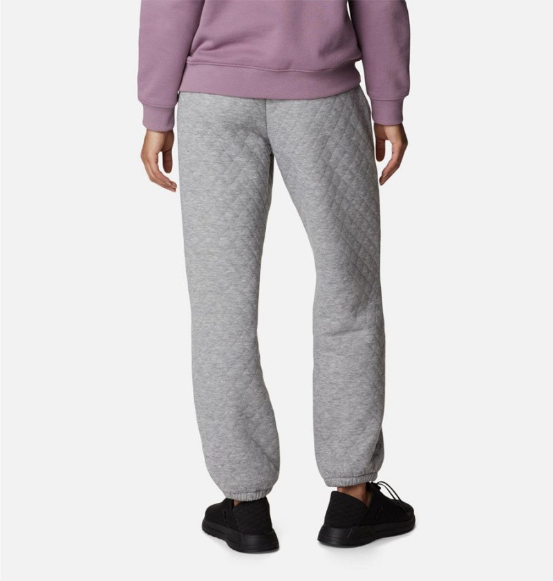 Columbia Lodge Quilted Joggers Women's Pants Grey | OJGHBK-904