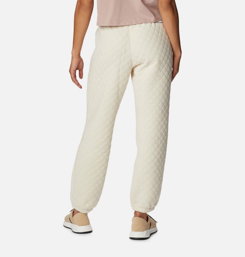 Columbia Lodge Quilted Joggers Women's Pants White | NFREQM-143