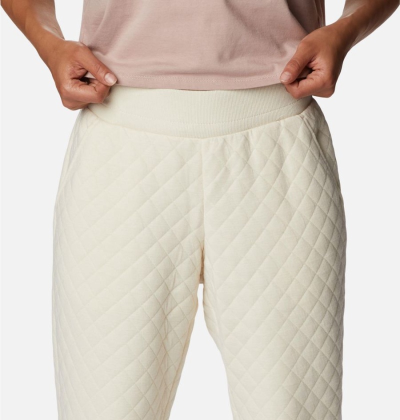Columbia Lodge Quilted Joggers Women's Pants White | NFREQM-143