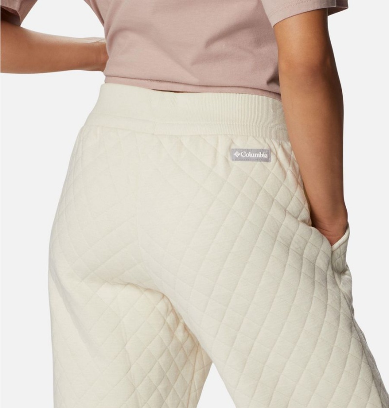 Columbia Lodge Quilted Joggers Women's Pants White | NFREQM-143