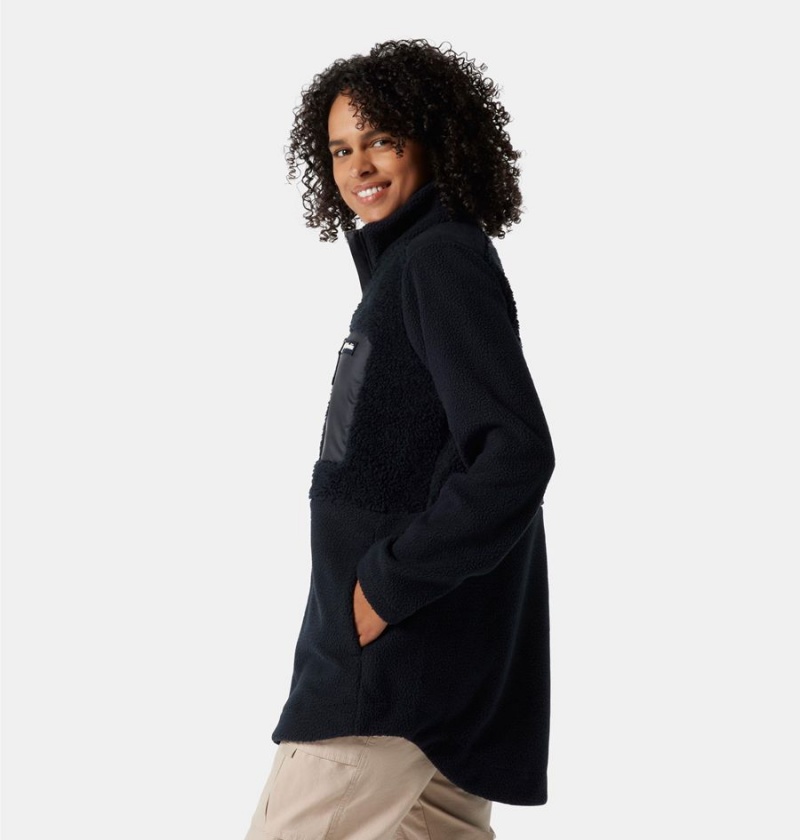 Columbia Lodge Sherpa Full Zip Women's Fleece Jacket Black | FJUGEC-478