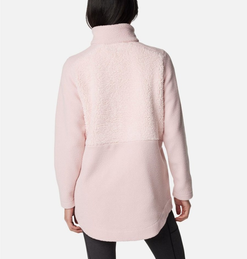 Columbia Lodge Sherpa Full Zip Women's Fleece Jacket Pink | PNSYDK-475