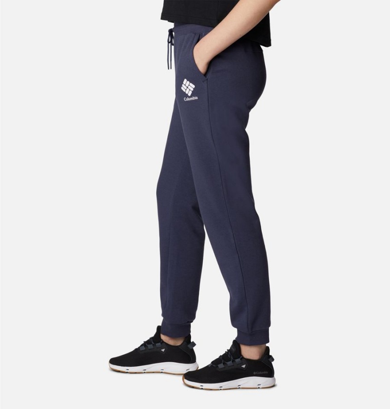 Columbia Logo II Joggers Women's Pants Navy | WFGQCY-374