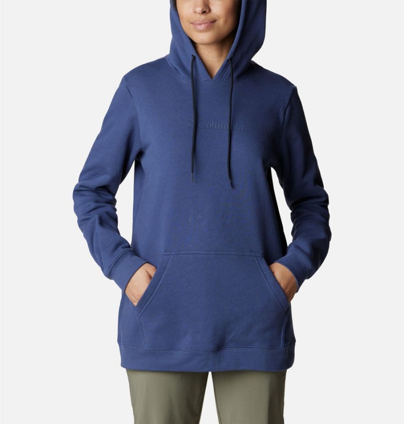 Columbia Logo II Women's Hoodie Navy | UYDGOS-942