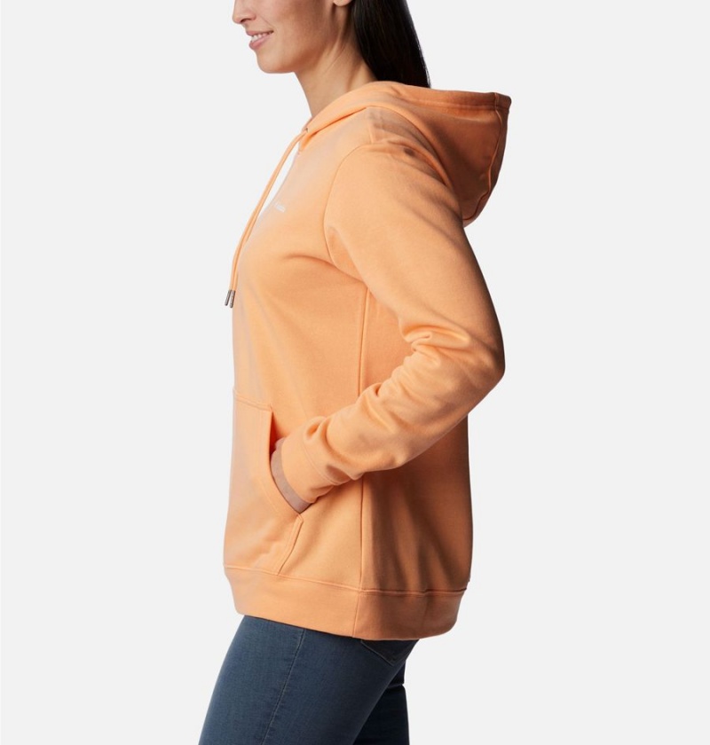 Columbia Logo II Women's Hoodie Orange | CKEQUZ-857