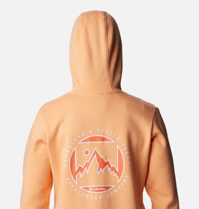 Columbia Logo II Women's Hoodie Orange | CKEQUZ-857