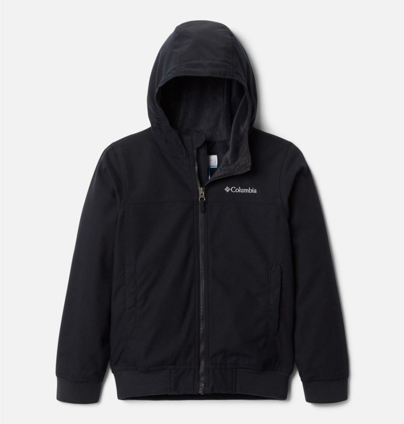Columbia Loma Vista Hooded Kids\' Jacket Black | XRUQIK-645