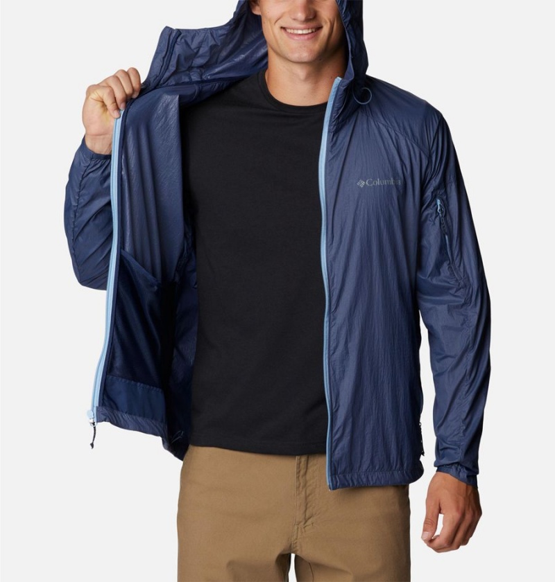 Columbia Loop Trail Men's Windbreaker Blue | GUNYHV-206