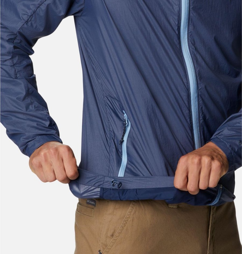 Columbia Loop Trail Men's Windbreaker Blue | GUNYHV-206