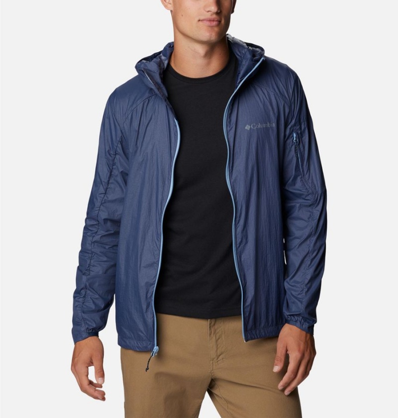 Columbia Loop Trail Men's Windbreaker Blue | GUNYHV-206